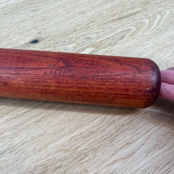 Vintage Hanna Batrite Athens GA No TSB Softball Red Wooden Bat Collectable Rare - Picture 3 of 9